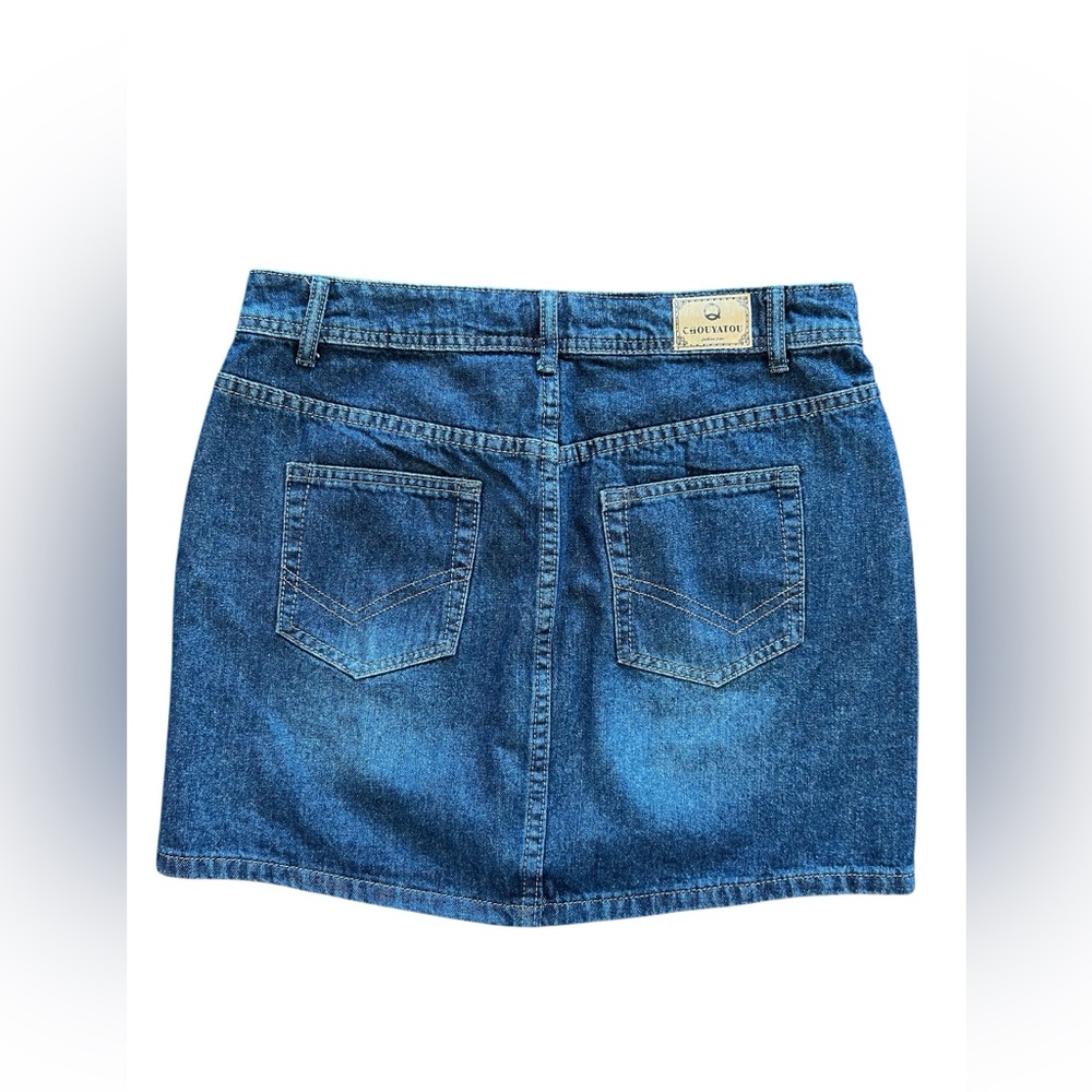 π π NWT CHOUYATOU Denim Skirt | Womenβs Small - Picture 2 of 8